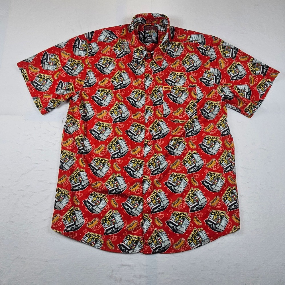 Dixxon Flannel Co Sausage Fest Red Food Truck Hot Dog D-Lite Shirt Mens XL - Picture 2 of 7